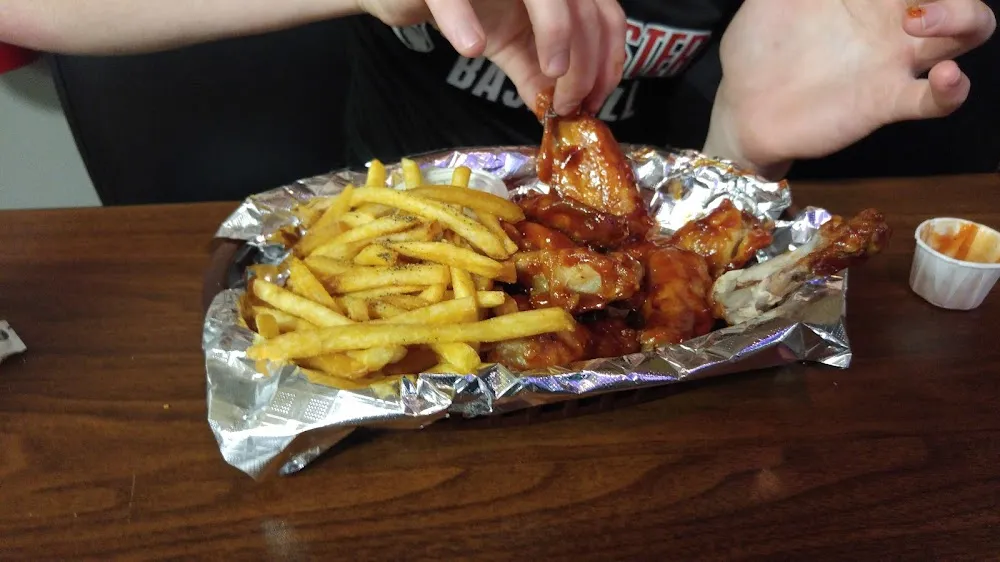 Chicken Wings and Fries